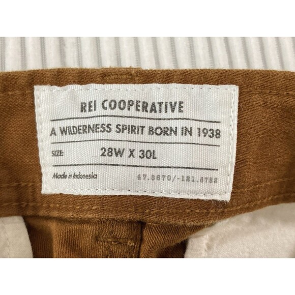 REI Co-op Trailsmith Jogger Pants Men’s 28x30 Brown Double Knee Workwear - Picture 9 of 14